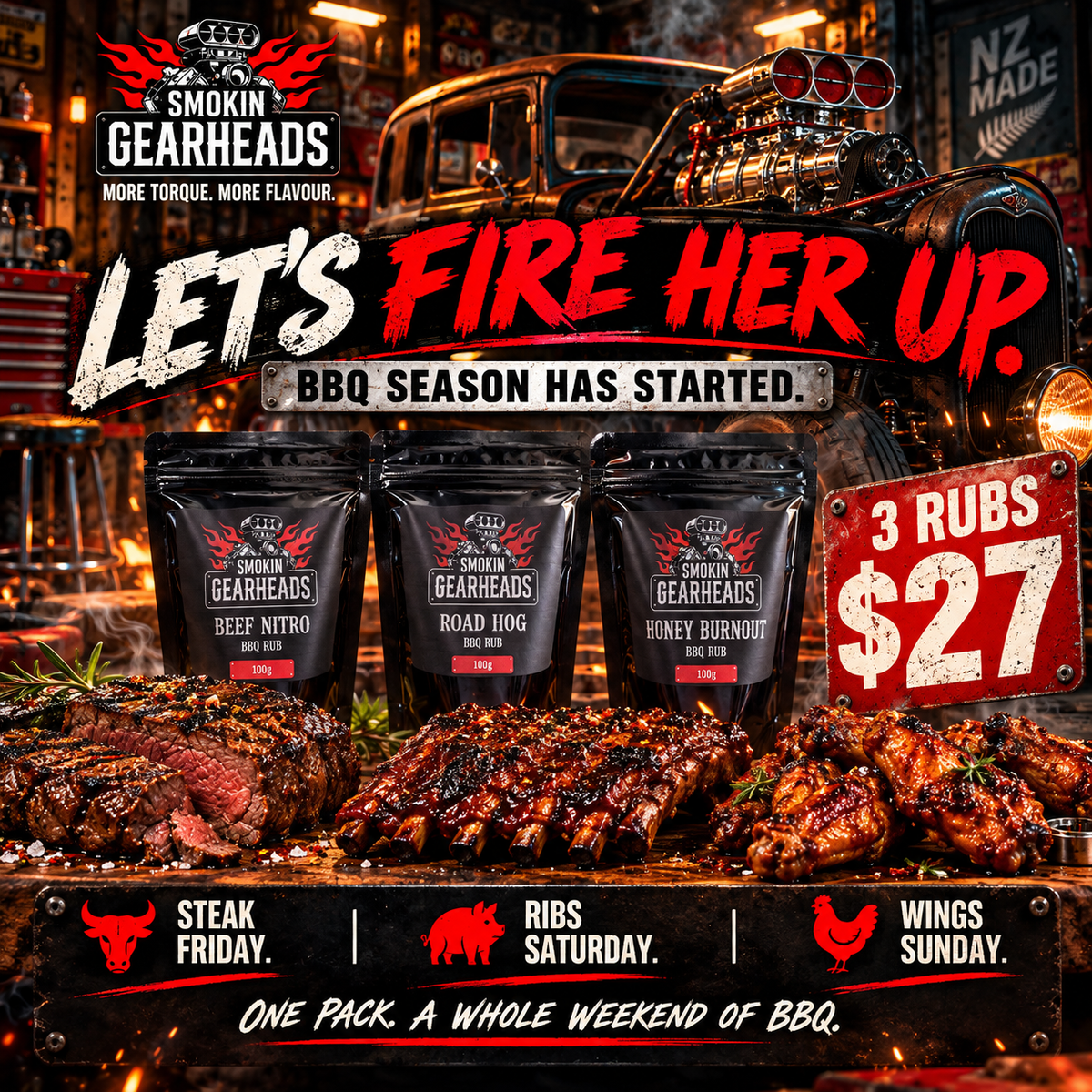 Let’s Fire Her Up – BBQ Season 3 Pack BBQ RUBS